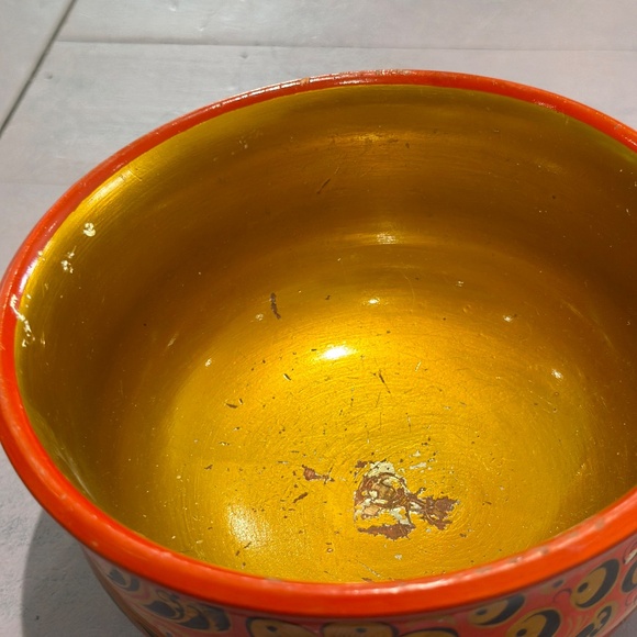 Vintage  Russian Khokhloma hand painted bowl early 70"s - Picture 3 of 4